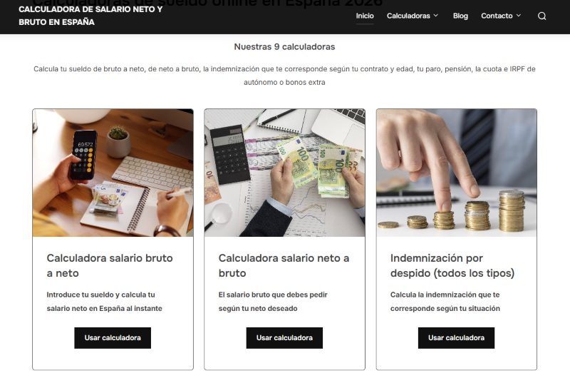 Las mejores webs de cálculo salarial en España en 2026 Las mejores webs de cálculo salarial en España en 2026